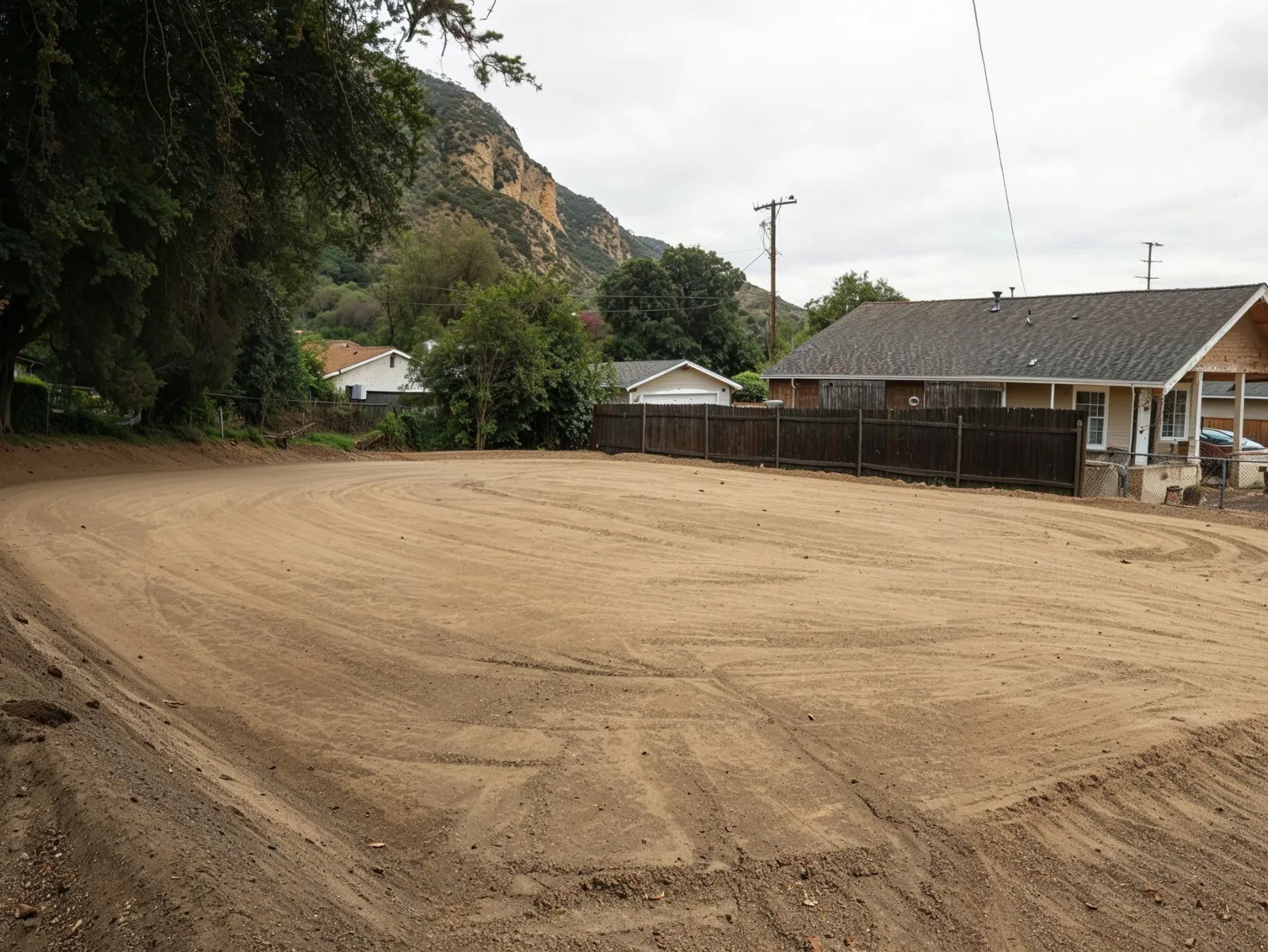 Land clearing and site preparation project in Dallas TX showing cleared and graded lot ready for construction